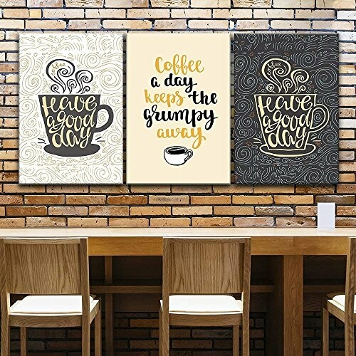 wall26 3 Panel Canvas Wall Art - A beautiful piece of artwork for your coffee bar