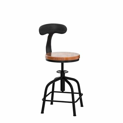 Industrial Bar Stool with industrial design and comfortable seat