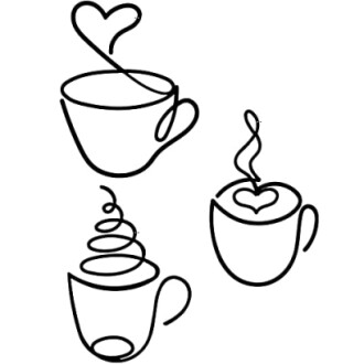 Ferraycle Wire Coffee Cat Sign